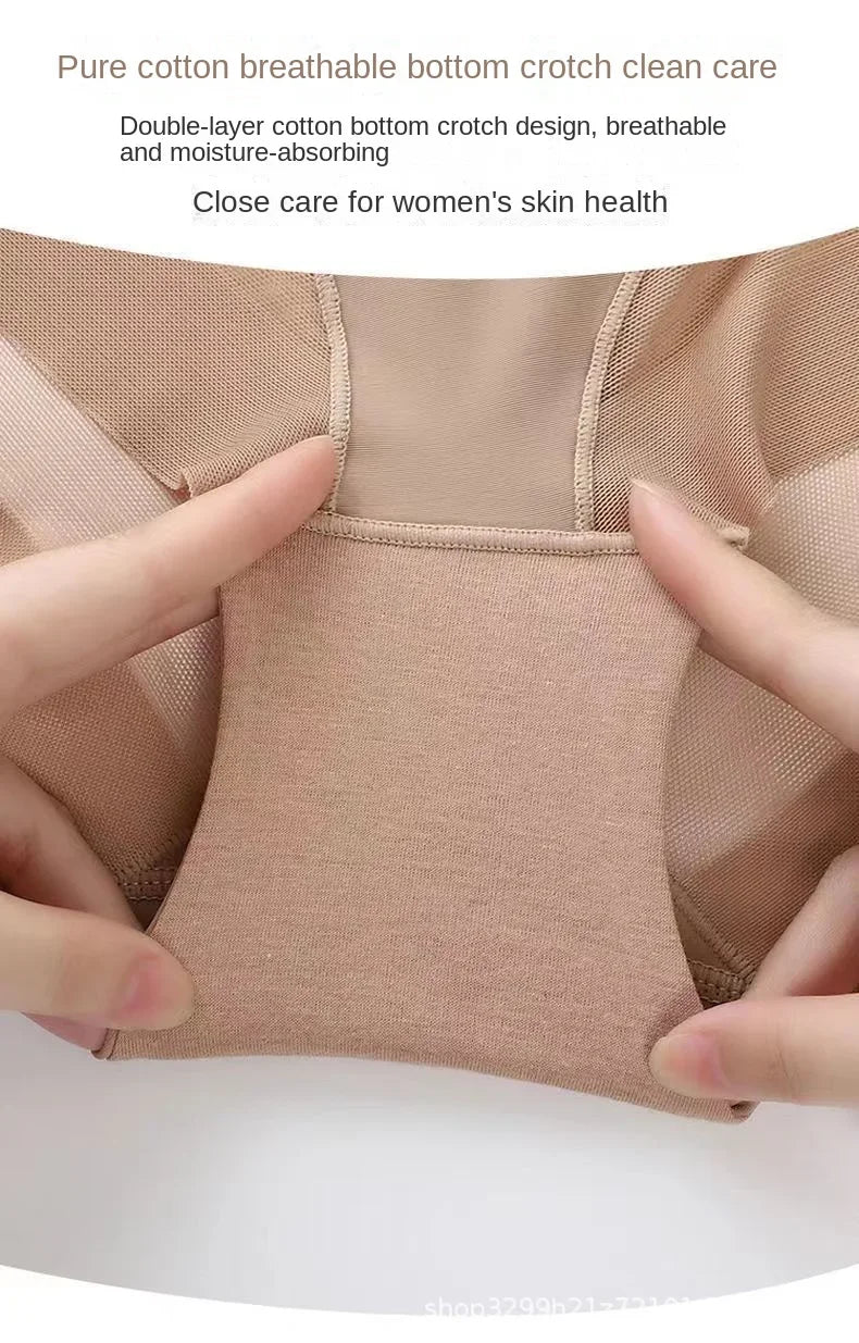 CHUANGERM Women's High Waist Tummy Control Butt Lifter Slimming Shaping Panties Shapewear Trainer Underwear