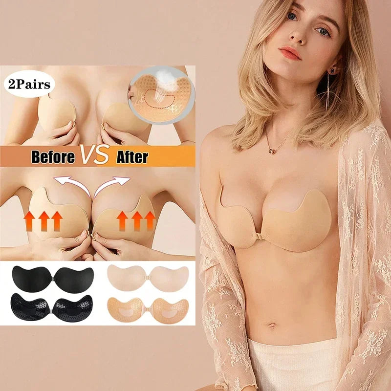 Invisible Stick-On Lift Bra, Strapless & Seamless Push Up Anti-convex Bra, Women's Lingerie & Underwear Accessories