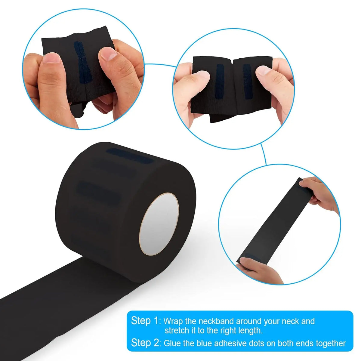 1/2/5 Rolls Disposable Barber Neck Strips Professional Paper Neck Band Protector Hairdressing Accessory Tool for Hair Cutting