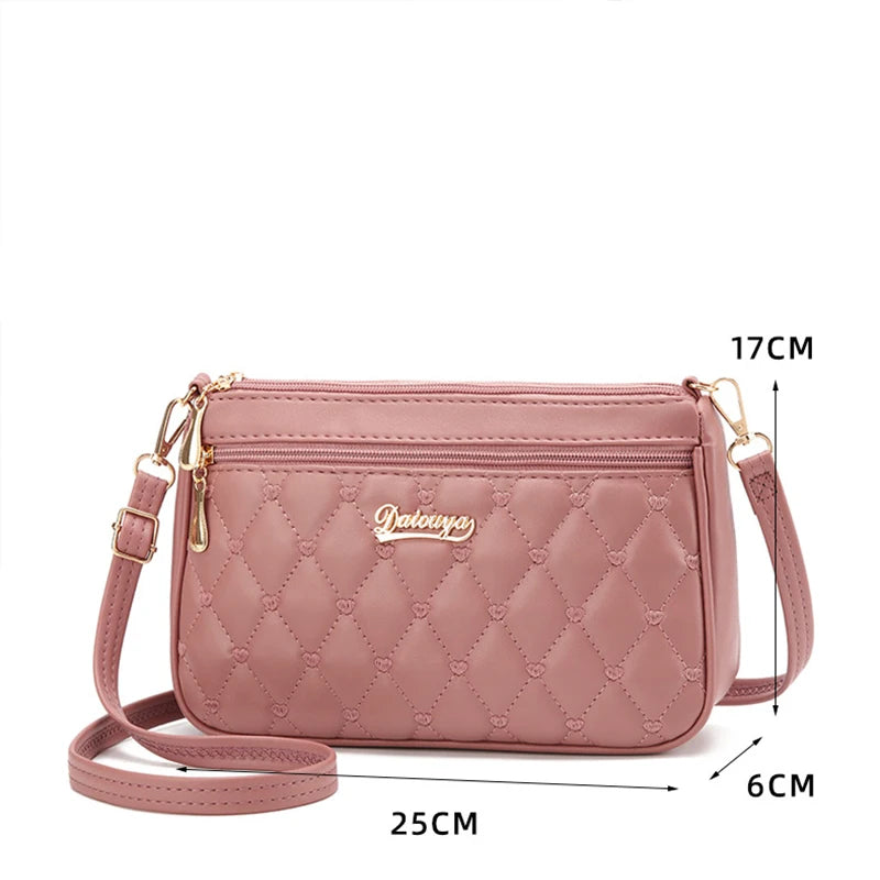 Embroidery Messenger Bags Women Leather Handbags Bags for Women Sac a Main Ladies hair ball Hand Bag
