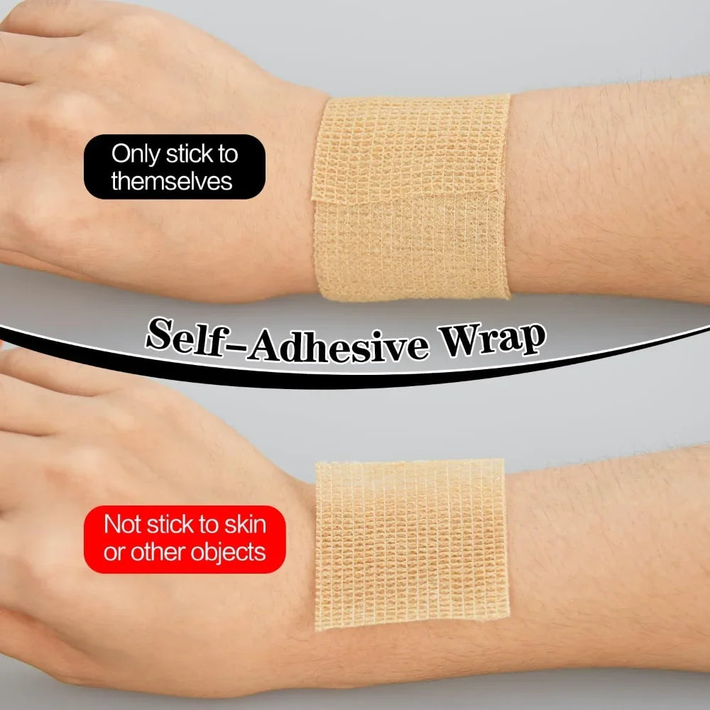 New Hot Elastic Bandage Elastoplast Self Adhesive Tape Sports Protect Wrist Palm Finger Arm Shoulder Knee Ankle Pets Leg Tattoo