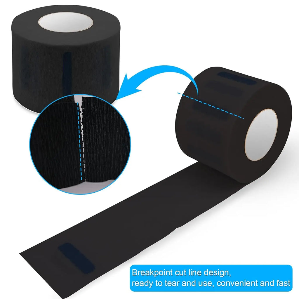 1/2/5 Rolls Disposable Barber Neck Strips Professional Paper Neck Band Protector Hairdressing Accessory Tool for Hair Cutting