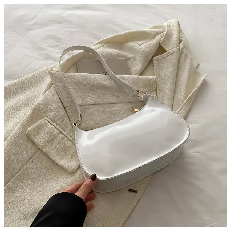 New Simple Casual Underarm Women's Bag Foreign Textured Hand Carry Small Square Bag Fashion Versatile Commuter Shoulder Bag