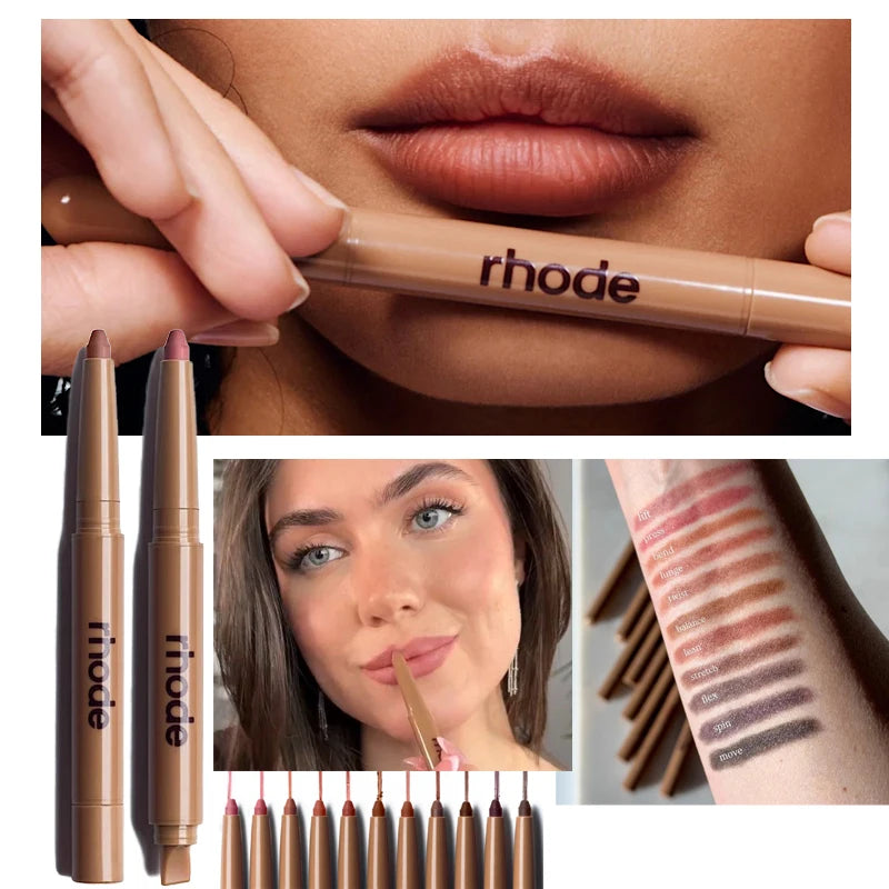 Skin Peptide Lip Shape Pen Lip Liner Long Lasting