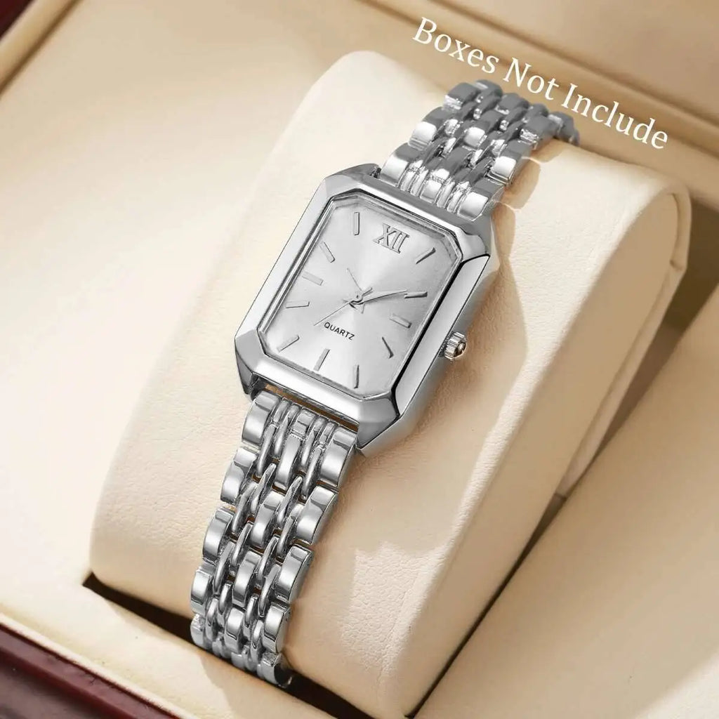 Fashion Rectangle Women Quartz Watch Luxury Analog Wristwatches Reloj Mujer Girls Clock Gift（Without Box）