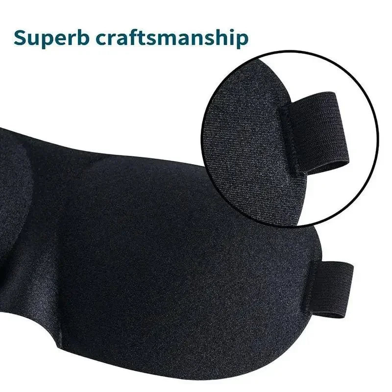 Soft 3D Contoured Sleeping Mask Breathable Lightweight Zero Pressure Eye Cover for Men Women Night Travel Rest Aid Comfortable