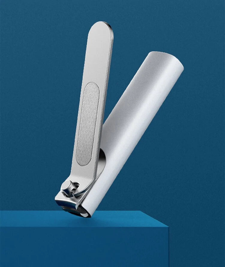 Mijia Anti-Splash Nail Clipper, Portable Durable 420 Stainless Steel Sharp Pedicure Trimmer Nails File with Storage Shell