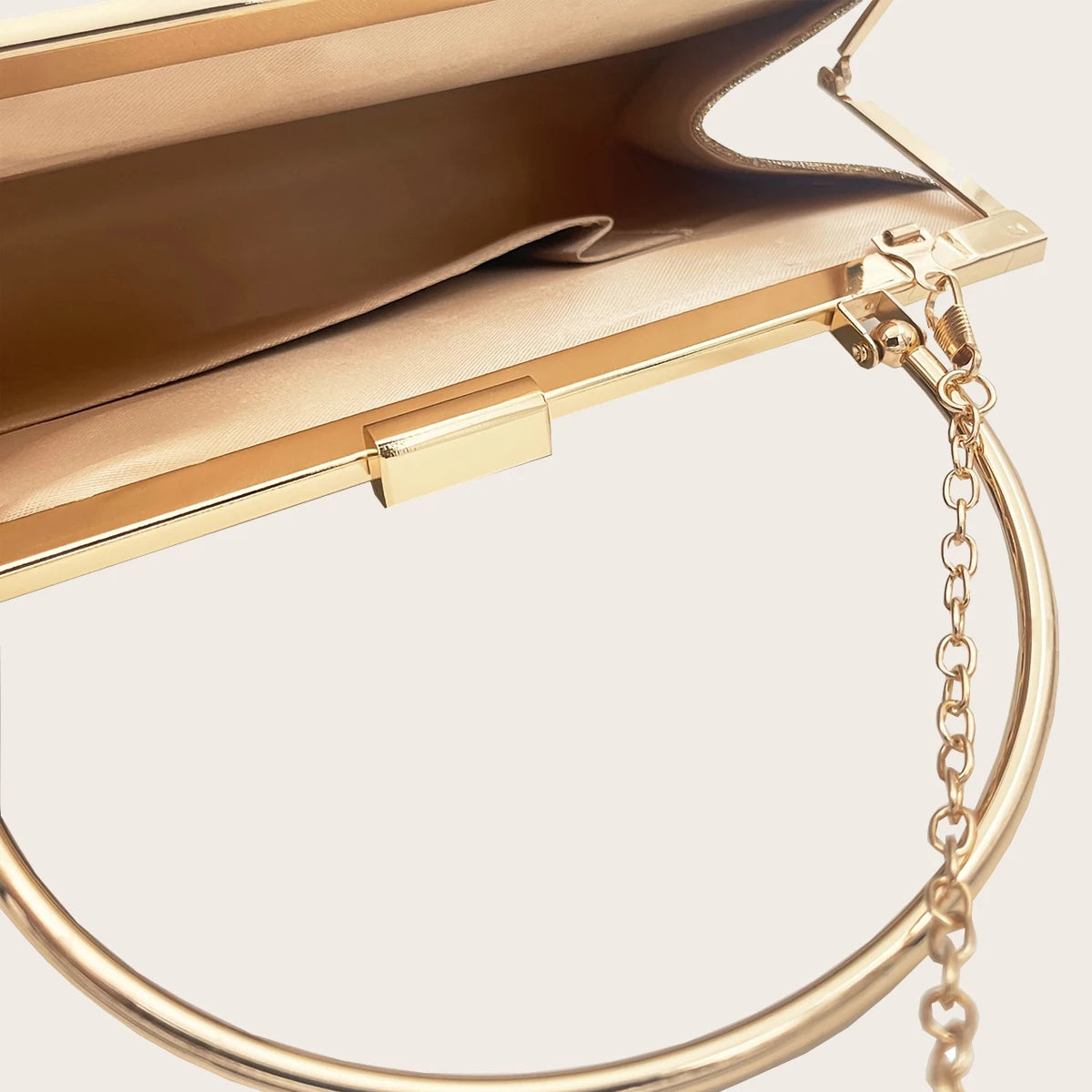 Women's Handbag Wedding Party Elegant Gold Evening Clutch Bag Female Long Purse Fashion Shoulder Bag