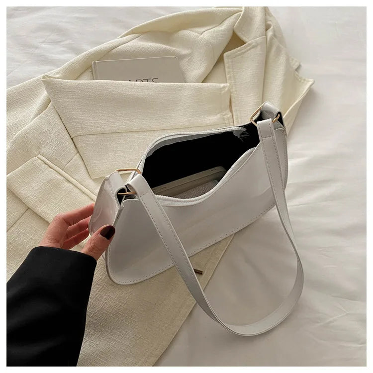 New Simple Casual Underarm Women's Bag Foreign Textured Hand Carry Small Square Bag Fashion Versatile Commuter Shoulder Bag