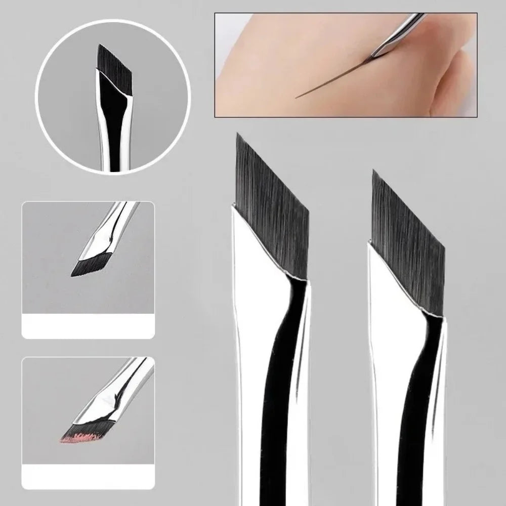 1/2/5Pcs The Upgrade Blade Eyeliner Brush Ultra Thin Fine Angle Flat Eyebrow Brush Under The Eyes Place Precise Detail Brushes