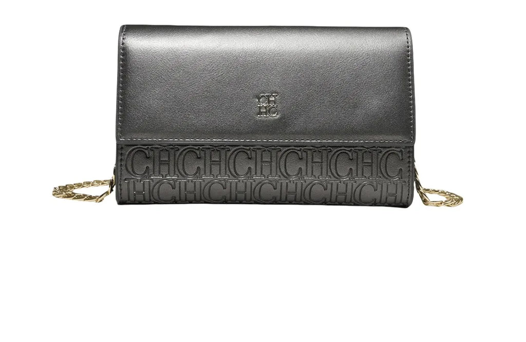 CH Women Crossbody Bag Splicing Letter Print Metal Chain Shoulder Purse PU Leather Flap Small Ladies Evening Clutch Handbag Gift