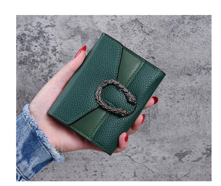 Fashionable Wallet Zipper Coin Purse Women Short Wallets Handbag Women's Clutch Bag Card Holder Pu Leather Wallet Folding Walle