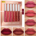 CAKAILA 6-Color Lip Gloss Lipstick Set Liquid Matte Velvet Matte Women's Makeup Long-lasting Waterproof Non-stick Cup Non-fade