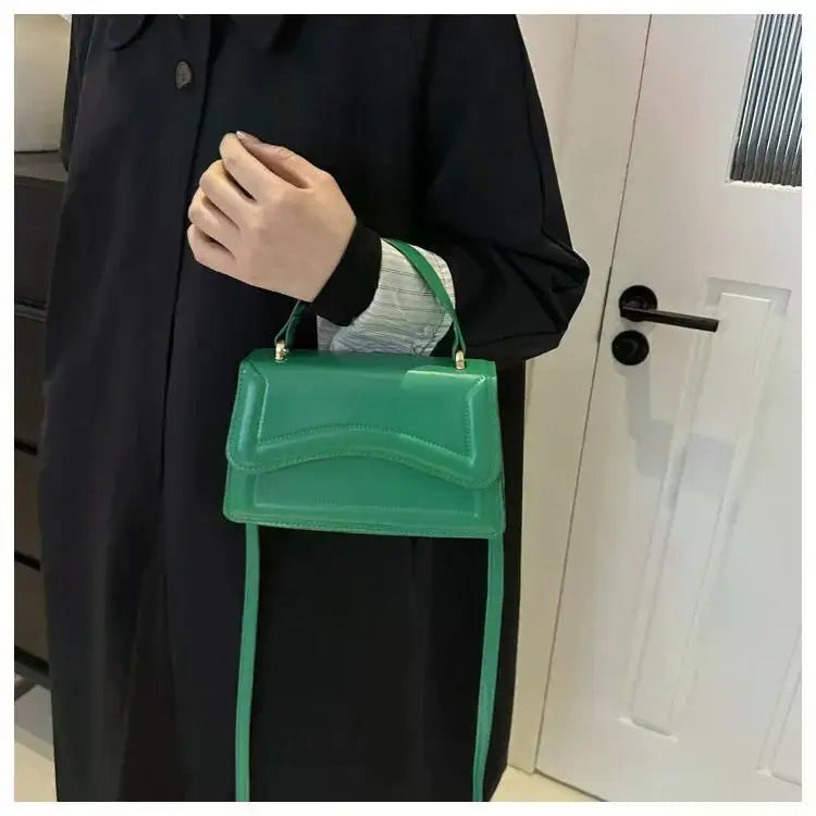 High Quality PU Leather Handbag Purse Women's Bag Solid Color Shoulder Crossbody Bags Lady Messenger Small Tote for Women Girls