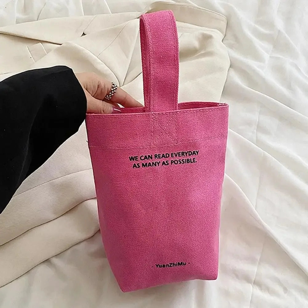 Casual Handbags Canvas Shoulder Crossbody Bags Large Capacity Shopper Bag Letters Shoulder Crossbody Bags Purse