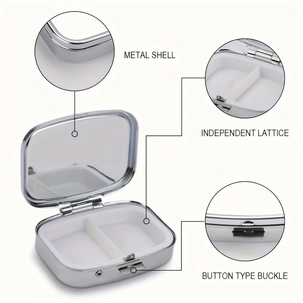 Travel Cases Lovely Colored Medicine Metal Jewelry Organizers Household Holder Iron Cabinet Small Pill Container