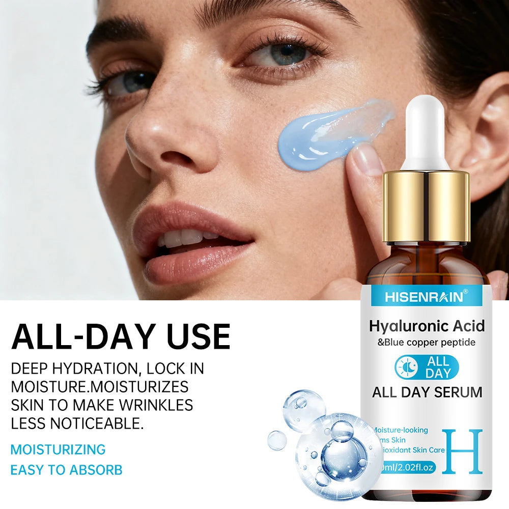 HISENRAIN Vitamin C + Retinol + Hyaluronic Acid Serum Duo | Anti-Aging Brightening & Hydration Combo | For All Skin Type.