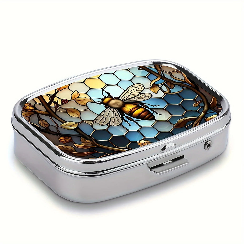 Travel Cases Lovely Colored Medicine Metal Jewelry Organizers Household Holder Iron Cabinet Small Pill Container