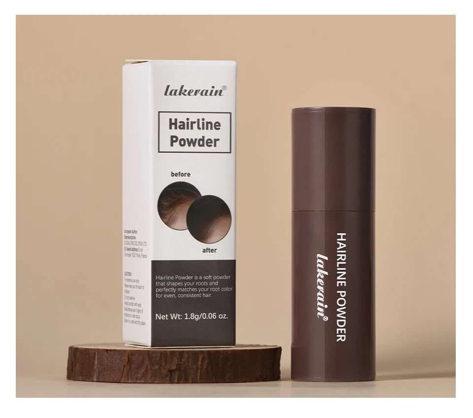 Waterproof Hairline & Root Concealer Pen – Instant Grey Coverage with Easy Blend Powder Stick for Normal Hair