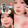 Velvet Liquid Blush Matte Sponge Head Blusher Natural Lasting Brighten Facial Contour Blush Tint Makeup