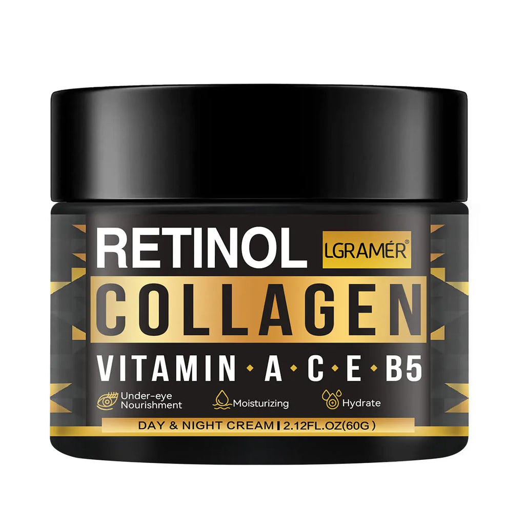 Men's Retinol Collagen Face Cream Skincare Moisturizing Brightening Hydrating Smooth Wrinkles Firming Facial Men Skin Care