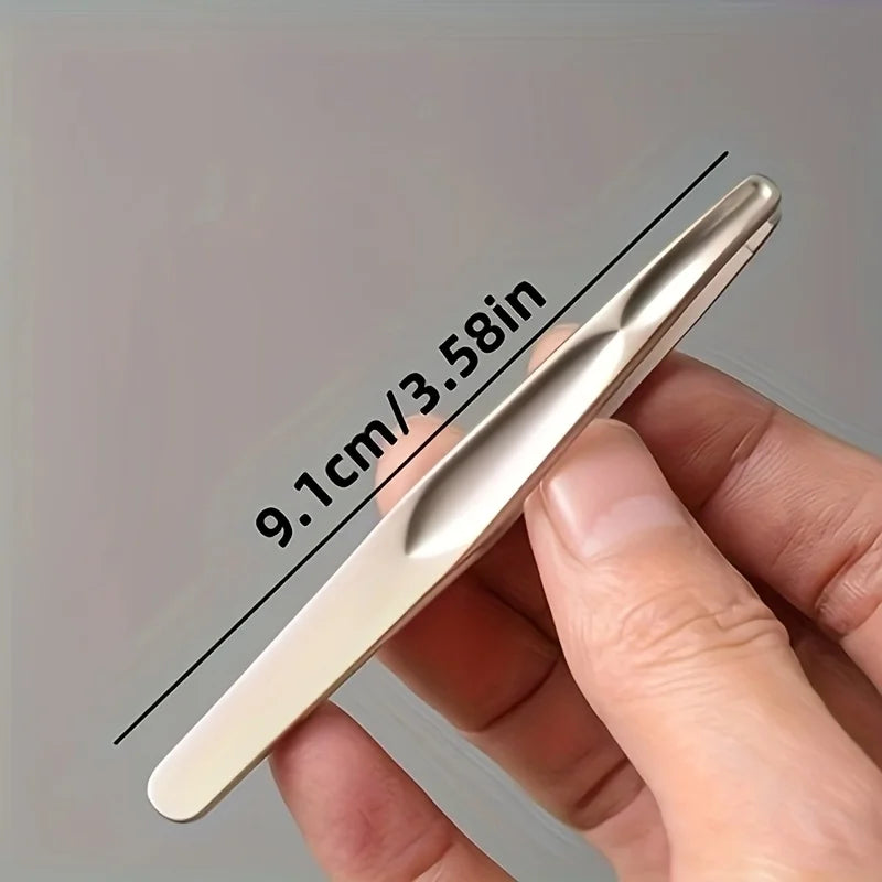 Premium Round Head Tweezers for Eyebrow & Facial Hair Removal Seamless Clips Short Hair Precision Beard Clip
