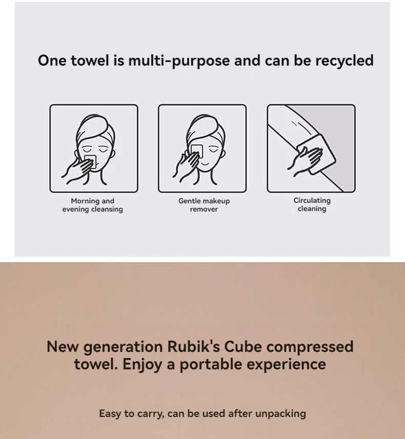 One-time Compressed Towel Washcloth Thickens the Cotton Bath Towel Travel Clean Face Independent Packing Portable Face Towel
