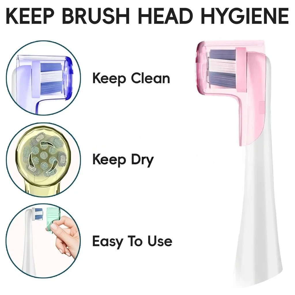 2-8Pcs Colors Toothbrush Dustproof Covers Caps Compatible with Braun Oral B & iO Series Electric Toothbrush Head Protector