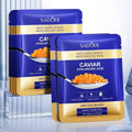 5Pcs Sadoer Caviar Hyaluronic Acid Moisturizing Facial Masks Brightening Firming Hydrating Face Mask Facial Skin Care Products