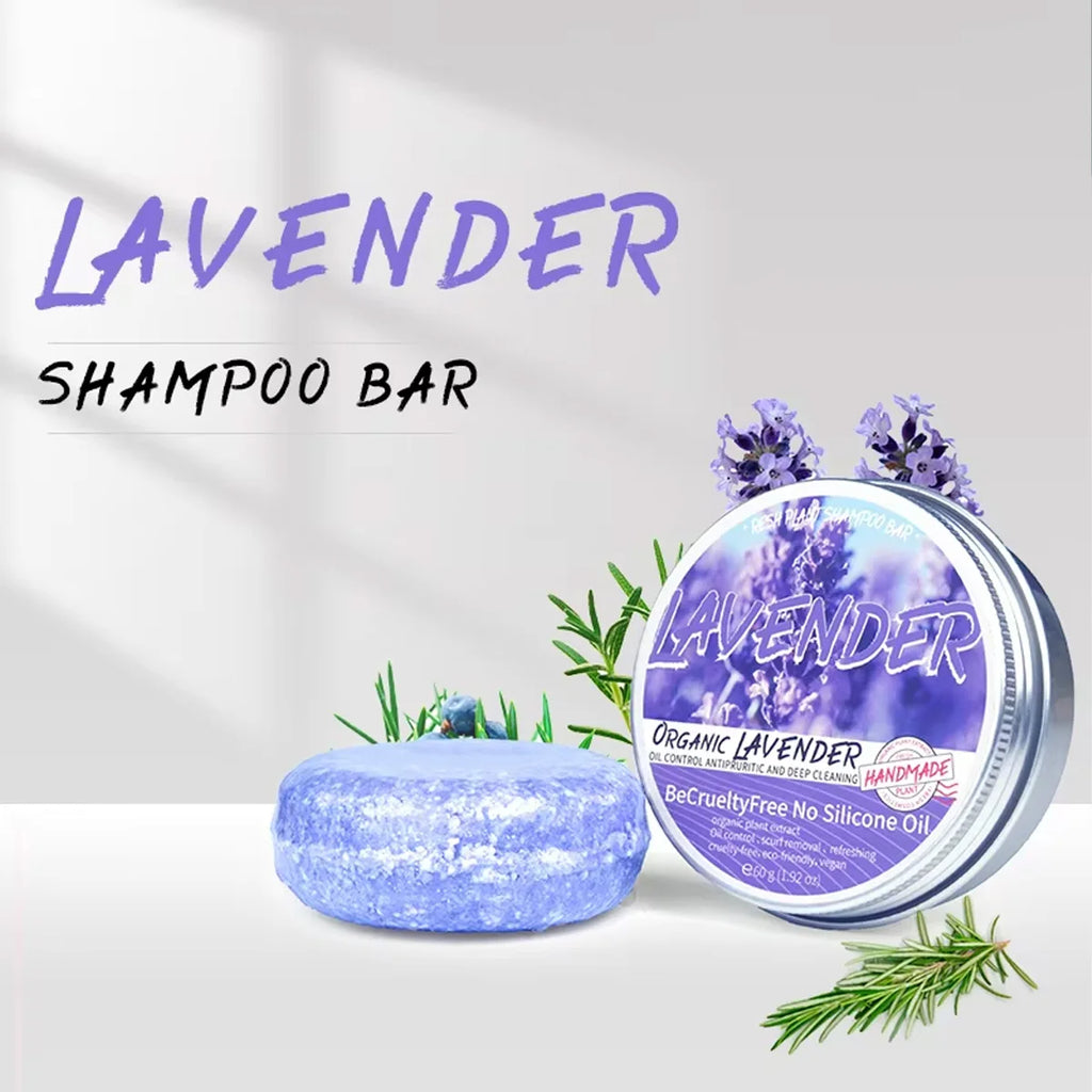 Lavender Shampoo Oil Control Refreshing Hair Smooth Oily Scalp Solution No Silicone Oil