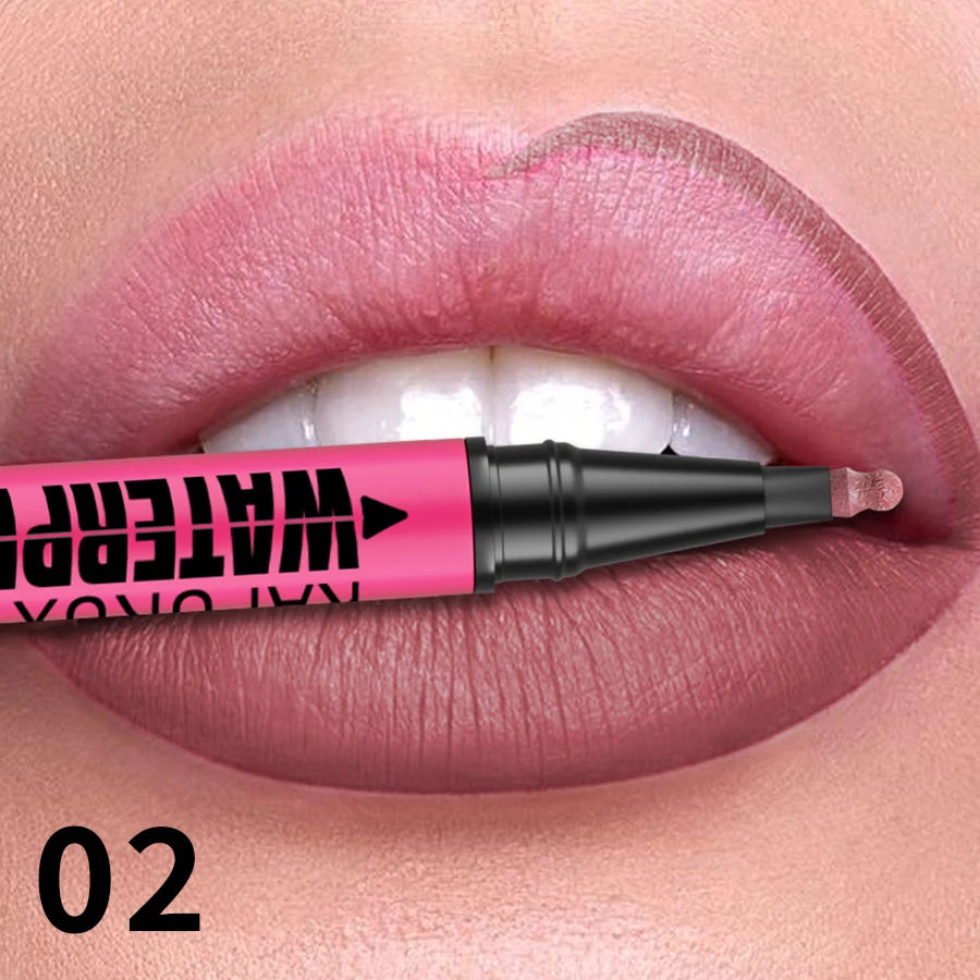 1PC Liquid Matte12-Color Lipliner Pencil Waterproof Plumping Stain Lipstick Natural Lip Liner Outline Lips Contour Makeup