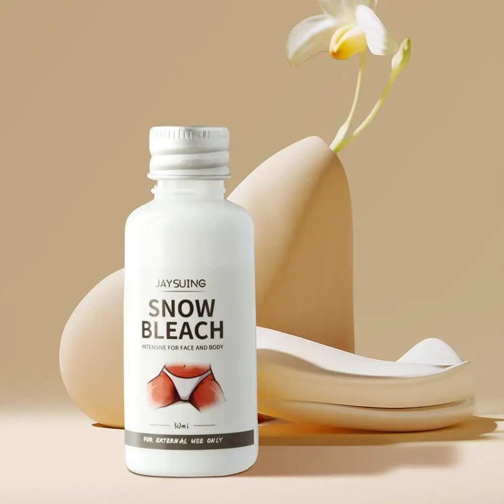 30ml Glowhite Snow Bleach Cream  Hyperpigmentation Lightens Dark Spots Penetrates Skin Layers Brightens Moisturizes Armpit Neck
