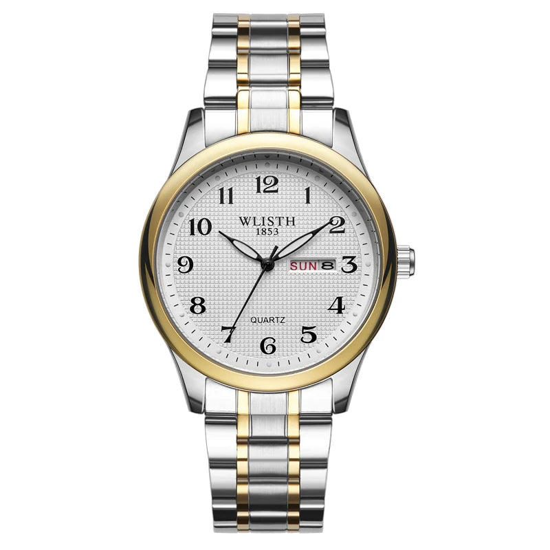 Wlisth Quartz Watch Qigital Luminous Elderly Watch Double Calendar Lovers Foreign Trade Watch