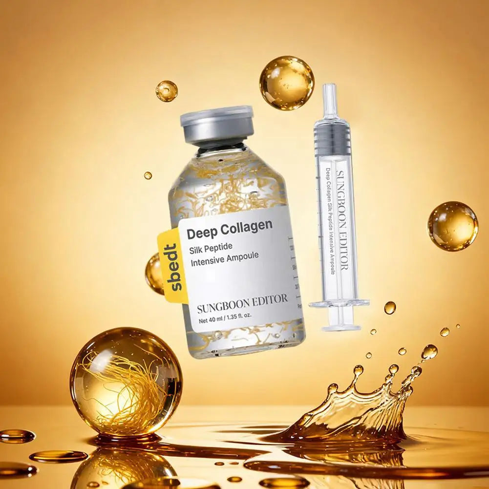 Collagen Ampoule Serum Firming Hydrating Lifting Essence Anti Aging Smooth Fine Lines Face Daily Nourishing Skin Care Set