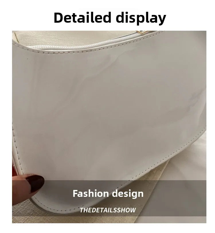 New Simple Casual Underarm Women's Bag Foreign Textured Hand Carry Small Square Bag Fashion Versatile Commuter Shoulder Bag