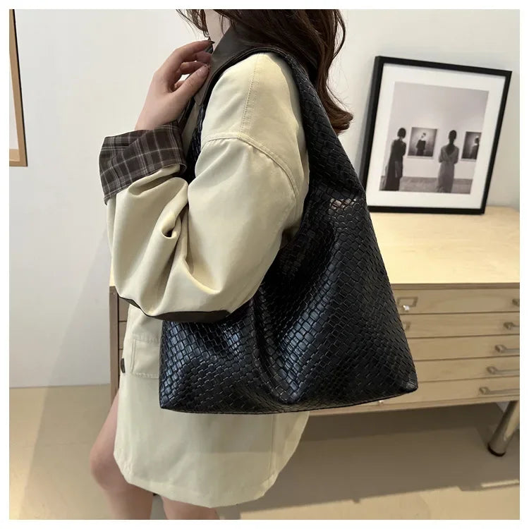 Women Retro Large Hobo Shoulder Tote Bag for Daily Work Travel