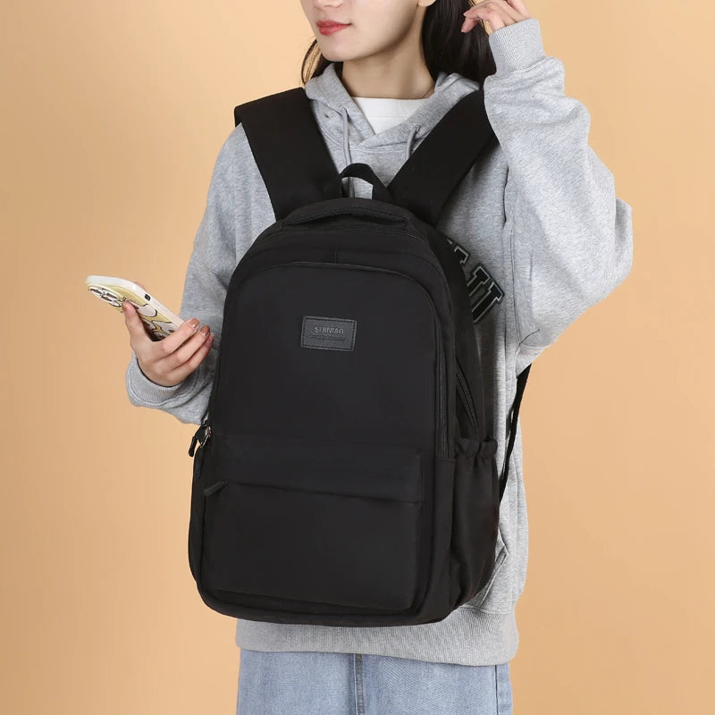New Female Fashion Men High Capacity Waterproof College Backpack Trendy Women Laptop School Bags Cute Girl Travel Book Bag Cool
