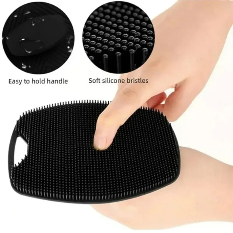 1Pcs Soft Silicone Exfoliating Body Brush, Back Scrubber for Shower, Gentle Massage Bath Brush, Deep Cleansing Body Scrubber