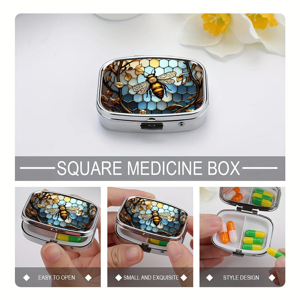 Travel Cases Lovely Colored Medicine Metal Jewelry Organizers Household Holder Iron Cabinet Small Pill Container