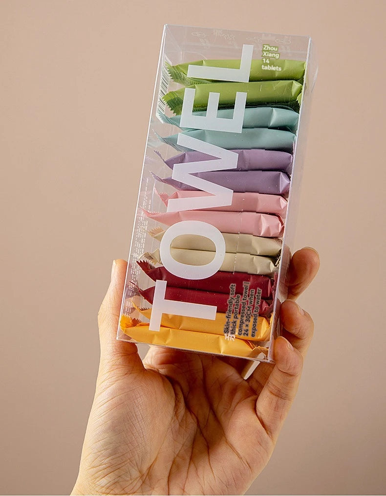 One-time Compressed Towel Washcloth Thickens the Cotton Bath Towel Travel Clean Face Independent Packing Portable Face Towel