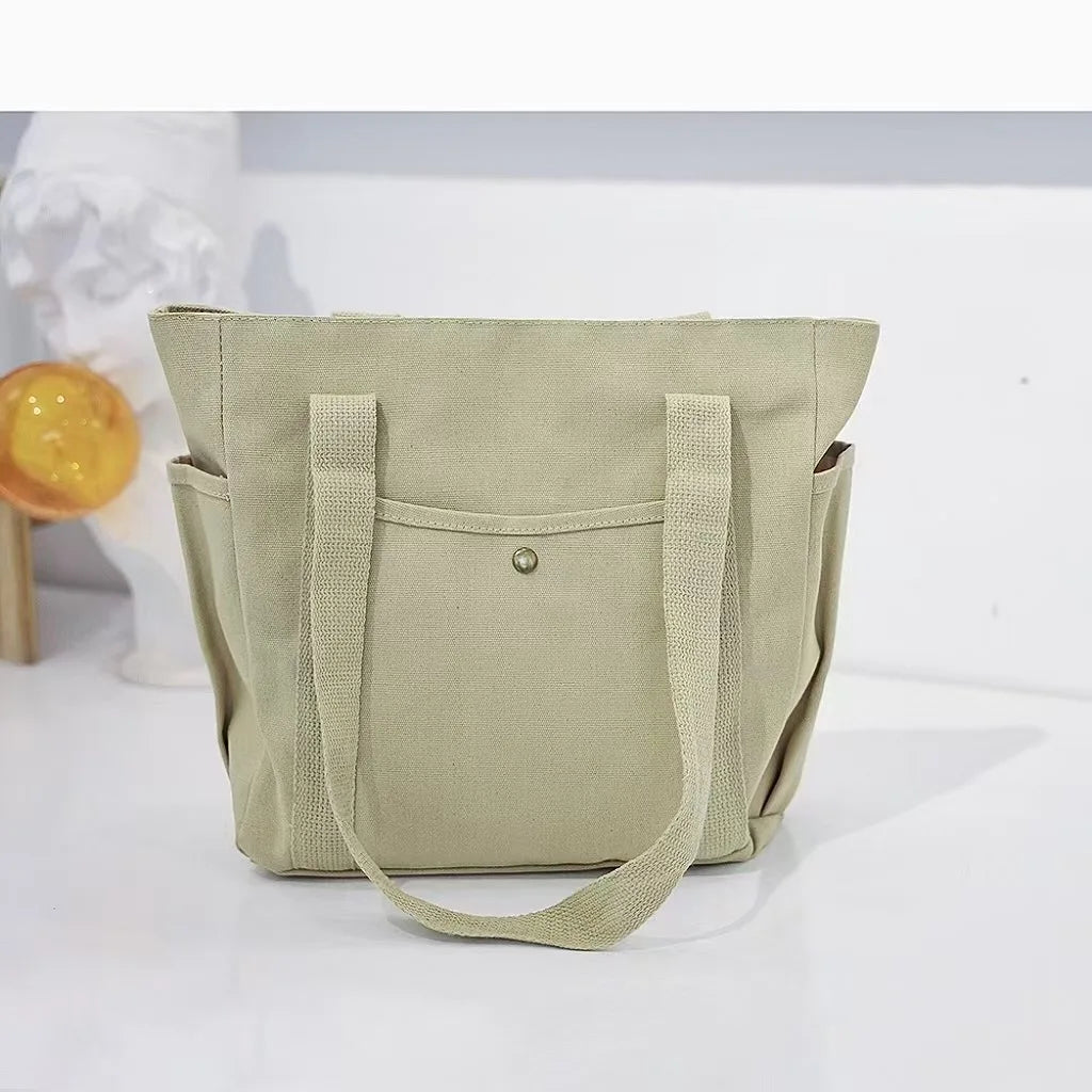 Large-capacity Canvas Tote Canvas Bag Goes to Work, Goes out, High-value Commuting Versatile Literary and Artistic Student Wear