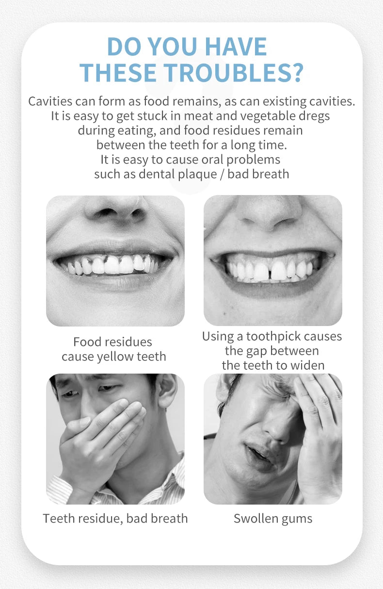 600/300/150/50pcs Ultra-Fine Toothpicks, Home Set, Portable and Disposable Care Floss- Deep Cleaning for Oral Care