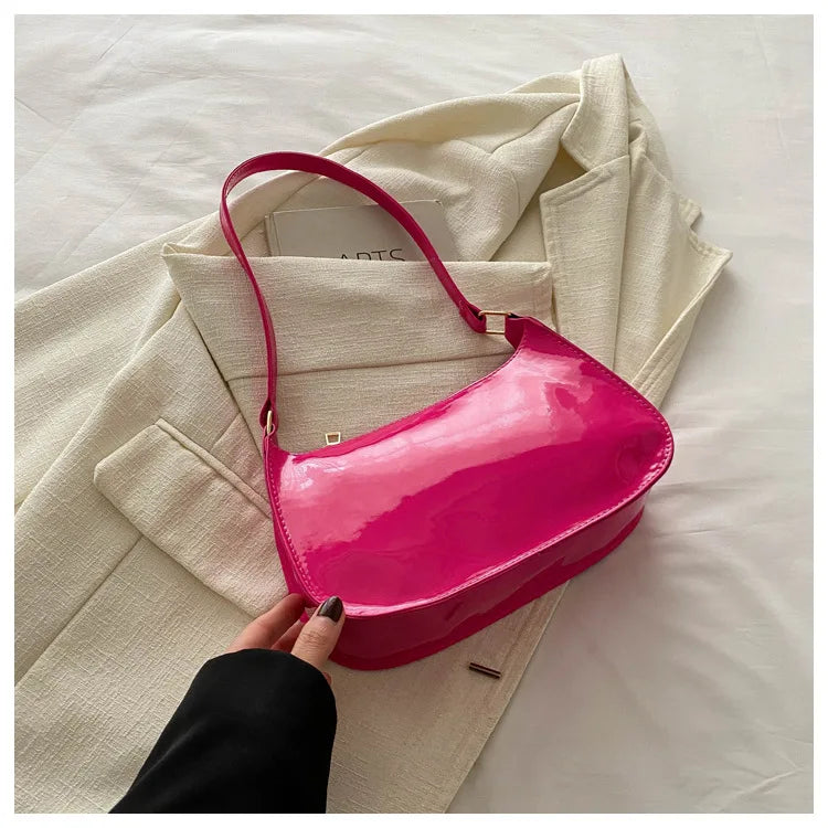 New Simple Casual Underarm Women's Bag Foreign Textured Hand Carry Small Square Bag Fashion Versatile Commuter Shoulder Bag