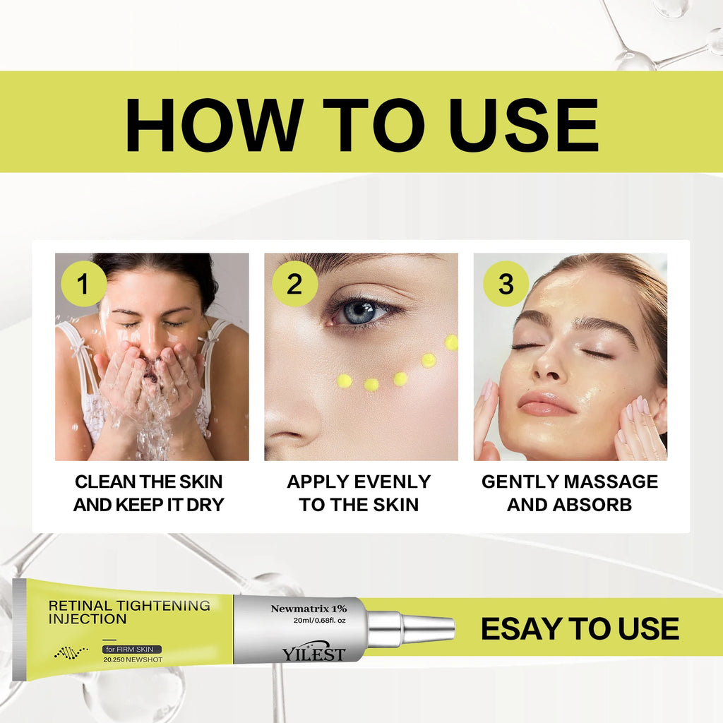Retinal Eye Cream 20ml with Retinol Ceramide Panthenol Hydrating Firming Eye Care Cream for Fine Line Skin Care