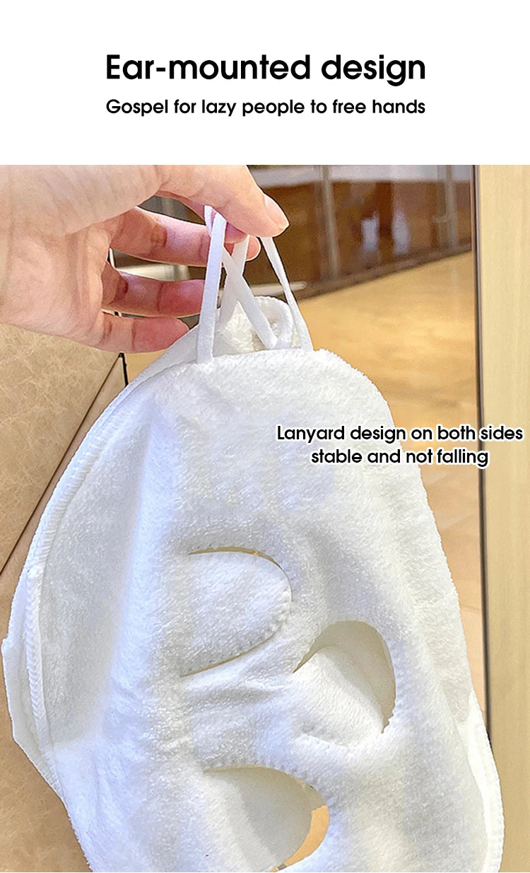 Hot compress towel hanging ear soft skin-friendly steam heating cold hot compress face towel wet compress irrigation face towel