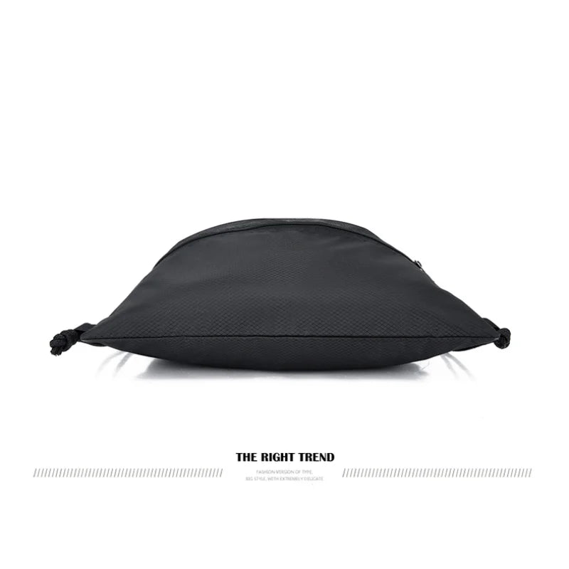 Lightweight Drawstring Backpack for Men and Women Sports Fitness Backpack Outdoor Leisure Backpack Zipper Bag