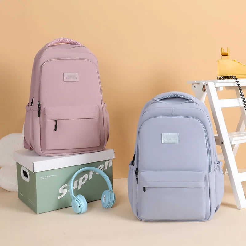 New Female Fashion Men High Capacity Waterproof College Backpack Trendy Women Laptop School Bags Cute Girl Travel Book Bag Cool