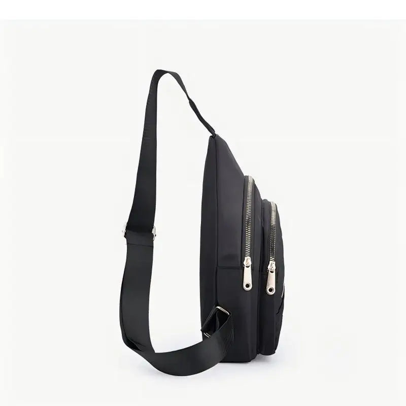 Homefish Embroidered Composite Fabric Chest Bag For Women Casual Lightweight Leisure Shoulder Backpack Daily Shopping Travel