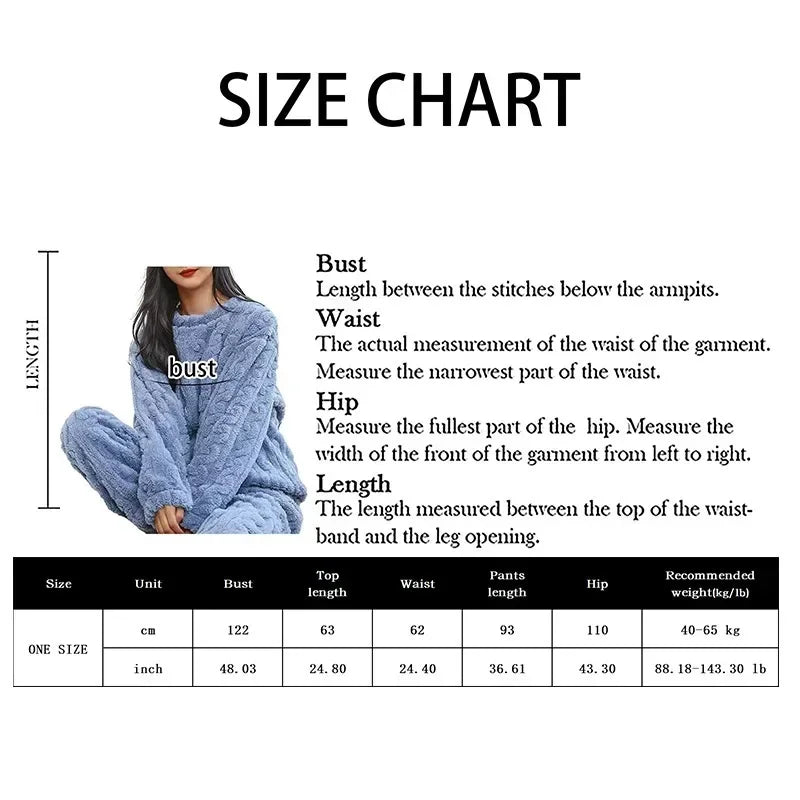 Autumn Ladies Plush Fluffy Cozy Tracksuit Relax Loose Home Loungewear Suit For Weekend Rest Xmas Eve Casual Household Wear