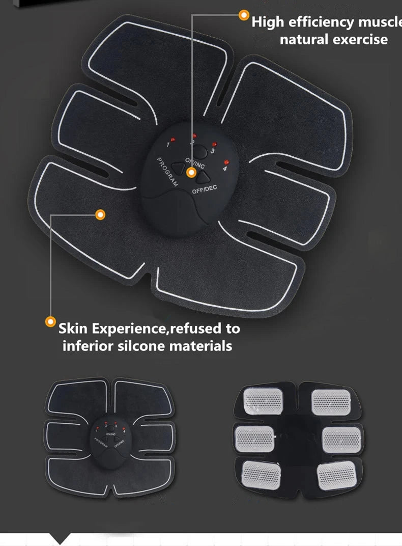EMS Muscle Stimulator Abdominal Hip Trainer Patch Portable ABS Body Shaping Toner Unisex Fitness Slimming Training Equipment